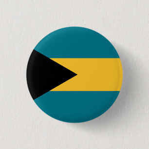 Macaron Rond 2,50 Cm Drapeau bahaméen, Drapeau des Bahamas