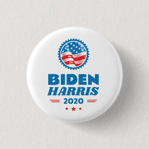 Macaron Rond 2,50 Cm Drapeau Biden Harris 2020