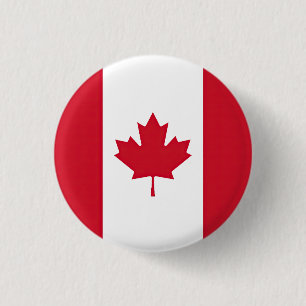 Macaron Rond 2,50 Cm Drapeau Canada