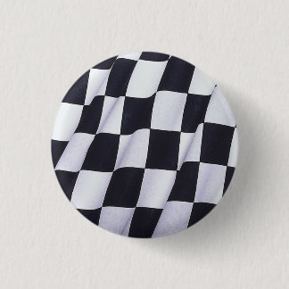 Macaron Rond 2,50 Cm Drapeau Checkered