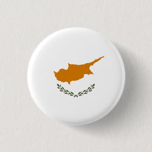 Macaron Rond 2,50 Cm Drapeau chypriote, Drapeau de Chypre