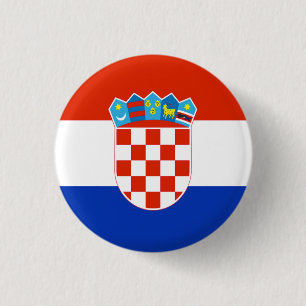Macaron Rond 2,50 Cm Drapeau Croatie
