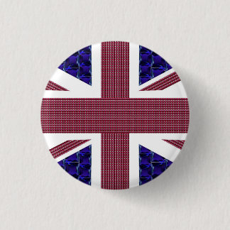 Macaron Rond 2,50 Cm Drapeau d'Angleterre, drapeau de Grande-Bretagne
