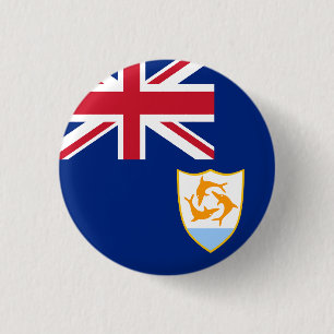 Macaron Rond 2,50 Cm Drapeau d'Anguilla
