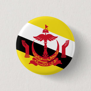 Macaron Rond 2,50 Cm Drapeau de Brunei