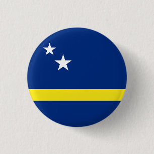 Macaron Rond 2,50 Cm Drapeau de Curaçao
