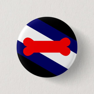 Macaron Rond 2,50 Cm Drapeau de fierté de jeu de chiot petit, bouton