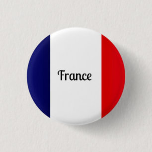 Macaron Rond 2,50 Cm Drapeau de France