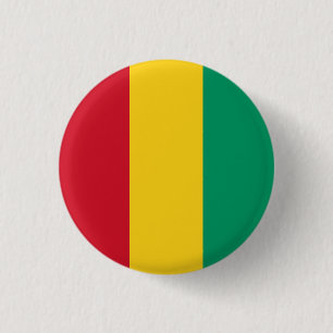 Macaron Rond 2,50 Cm Drapeau de Guinée
