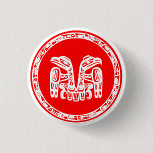 Macaron Rond 2,50 Cm Drapeau de Haida