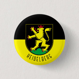 Macaron Rond 2,50 Cm Drapeau de Heidelberg - ALLEMAGNE