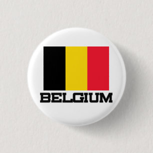 Macaron Rond 2,50 Cm Drapeau de la Belgique