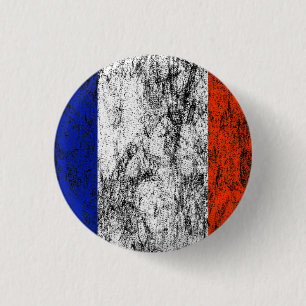 Macaron Rond 2,50 Cm drapeau de la France
