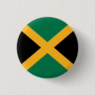 Macaron Rond 2,50 Cm Drapeau de la Jamaïque