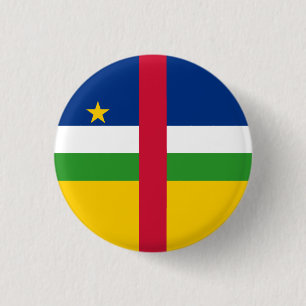 Macaron Rond 2,50 Cm Drapeau de la République centrafricaine