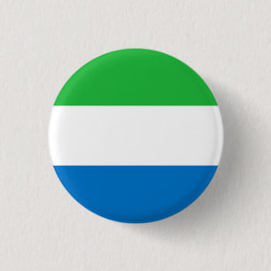 Macaron Rond 2,50 Cm Drapeau de la Sierra Leone