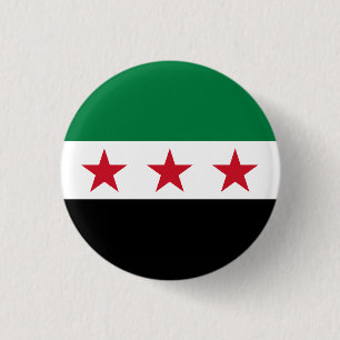 Macaron Rond 2,50 Cm Drapeau de la Syrie (décembre 2024)