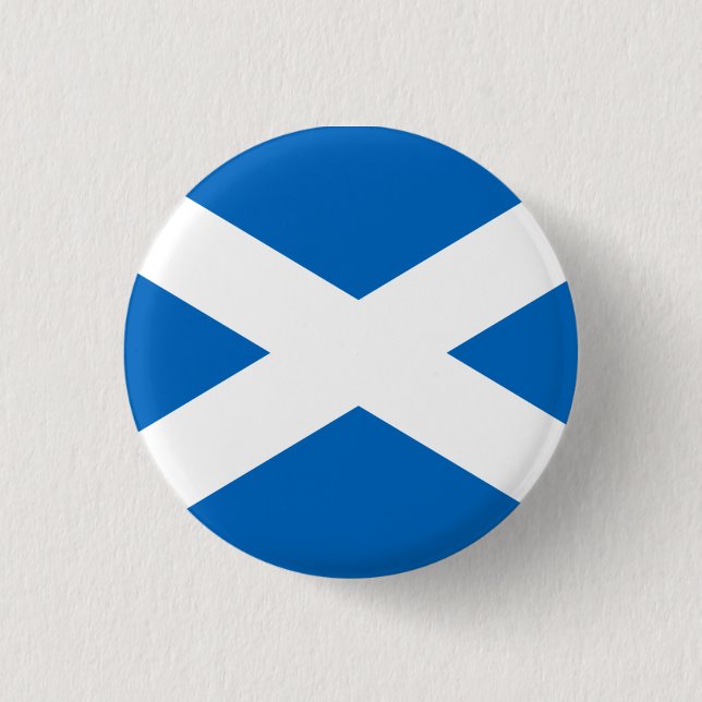 Macaron Rond 2,50 Cm Drapeau de l'Ecosse (Devant)