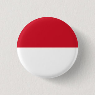 Macaron Rond 2,50 Cm Drapeau de Monaco