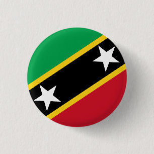 Macaron Rond 2,50 Cm Drapeau de Saint-Kitts-et-Nevis