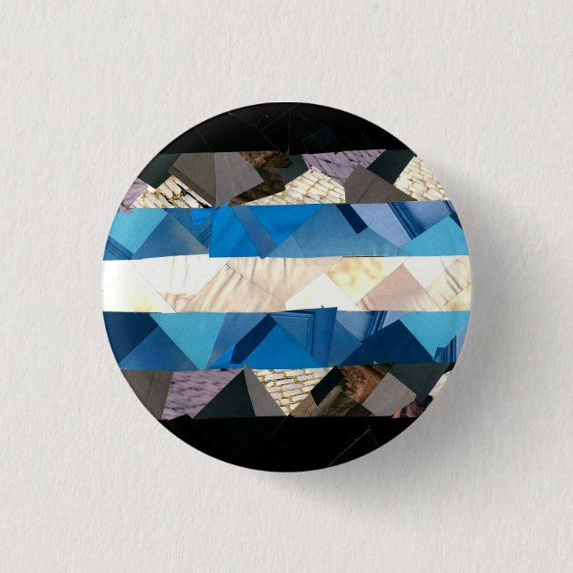 Macaron Rond 2,50 Cm Drapeau Demiboy Pride (Devant)