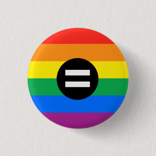 Macaron Rond 2,50 Cm Drapeau des droits gays