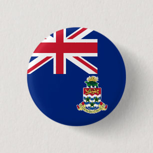 Macaron Rond 2,50 Cm Drapeau des îles Caïmans
