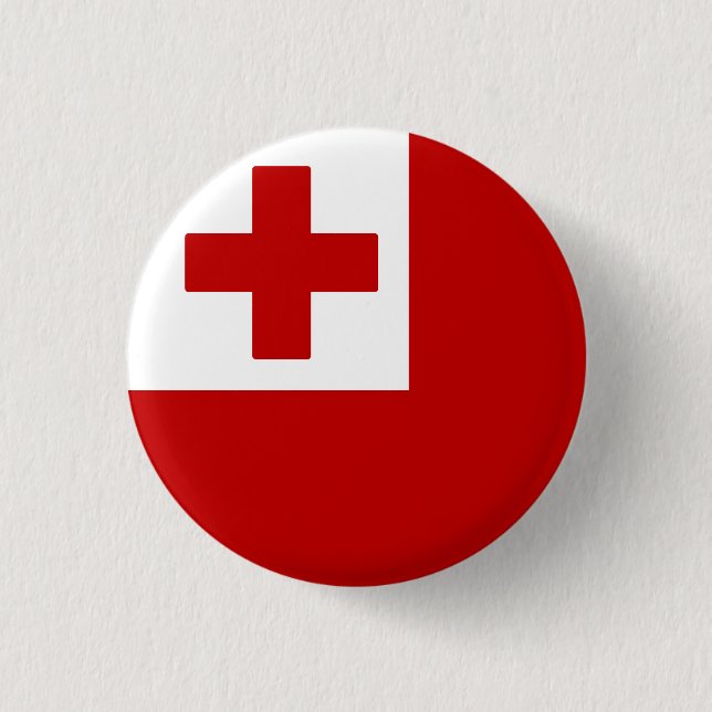 Macaron Rond 2,50 Cm Drapeau des Tonga (Devant)