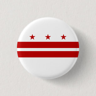 Macaron Rond 2,50 Cm Drapeau d'État de Washington DC