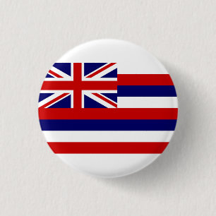 Macaron Rond 2,50 Cm Drapeau d'Hawaï, Drapeau d'Hawaï