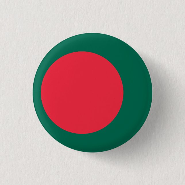 Macaron Rond 2,50 Cm Drapeau du Bangladesh (Devant)