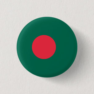 Macaron Rond 2,50 Cm Drapeau du Bangladesh, Drapeau du Bangladesh
