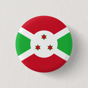 Macaron Rond 2,50 Cm Drapeau du Burundi patriotique