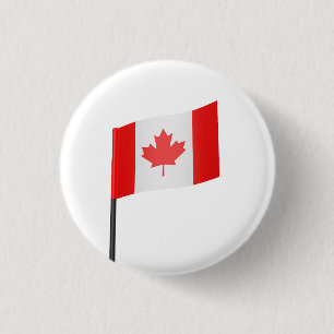 Macaron Rond 2,50 Cm Drapeau du Canada