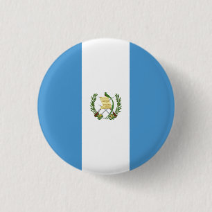 Macaron Rond 2,50 Cm Drapeau du Guatemala