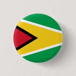 Macaron Rond 2,50 Cm Drapeau du Guyana (Guyana)
