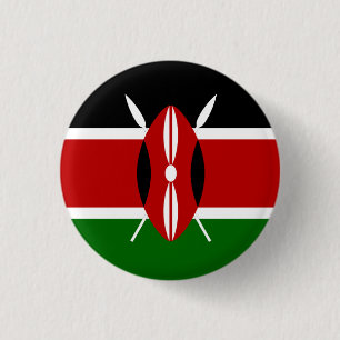 Macaron Rond 2,50 Cm Drapeau du Kenya