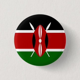 Macaron Rond 2,50 Cm Drapeau du Kenya