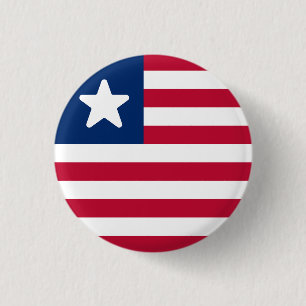 Macaron Rond 2,50 Cm Drapeau du Libéria