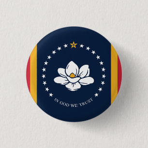 Macaron Rond 2,50 Cm Drapeau du Mississippi