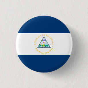 Macaron Rond 2,50 Cm Drapeau du Nicaragua