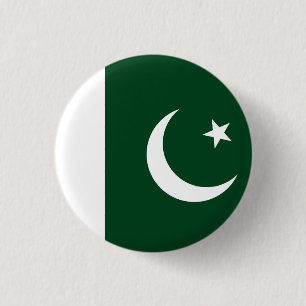 Macaron Rond 2,50 Cm Drapeau du Pakistan