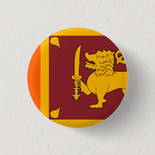 Macaron Rond 2,50 Cm Drapeau du Sri Lanka