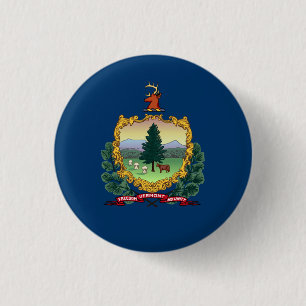 Macaron Rond 2,50 Cm Drapeau du Vermont