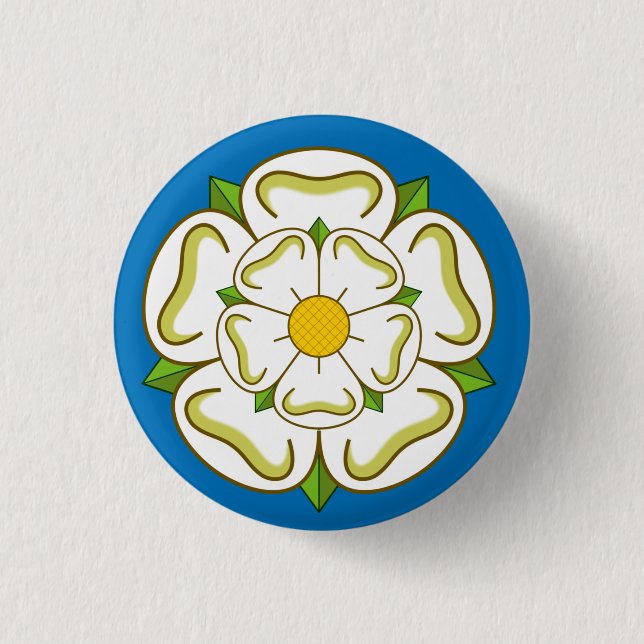 Macaron Rond 2,50 Cm Drapeau du Yorkshire (Royaume-Uni) (Devant)