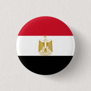 Macaron Rond 2,50 Cm Drapeau Égypte