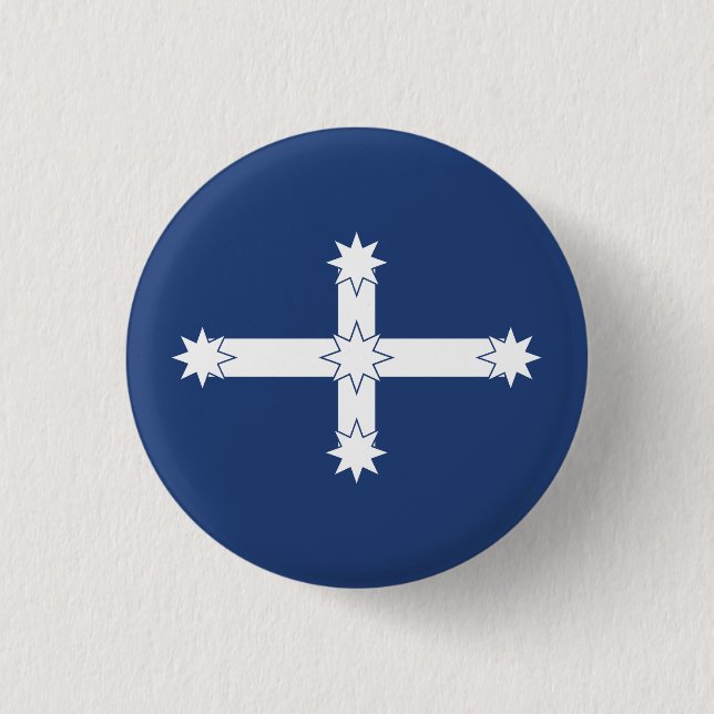 Macaron Rond 2,50 Cm Drapeau Eureka (Devant)