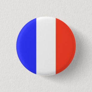 Macaron Rond 2,50 Cm Drapeau français