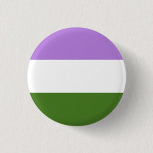 Macaron Rond 2,50 Cm Drapeau Genderqueer LGBT Bouton