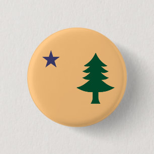 Macaron Rond 2,50 Cm Drapeau historique du Maine (1901-1909)